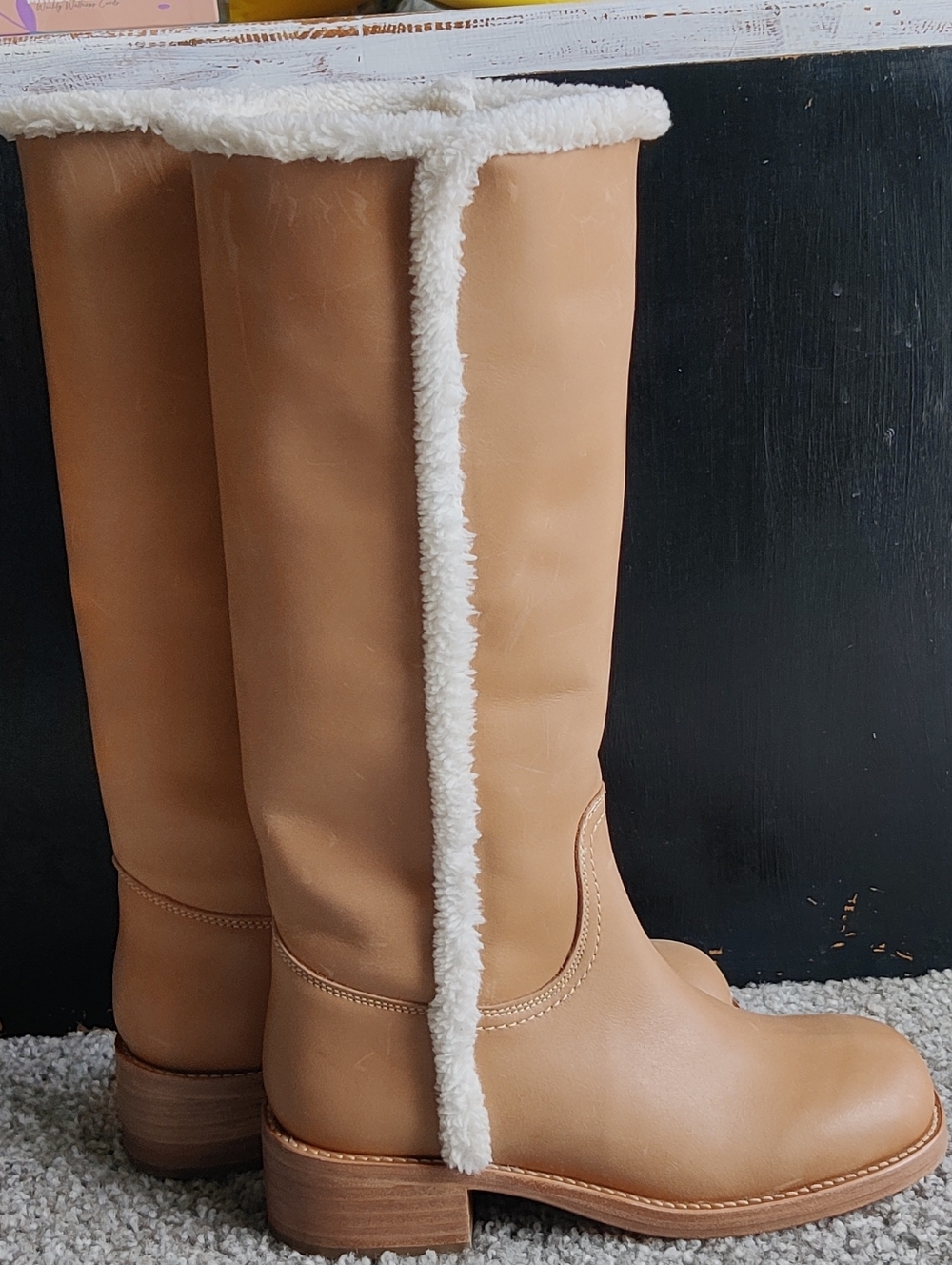 💙SALE 💙Steve Madden Riggs Faux Fur Boots - Picture 4 of 9